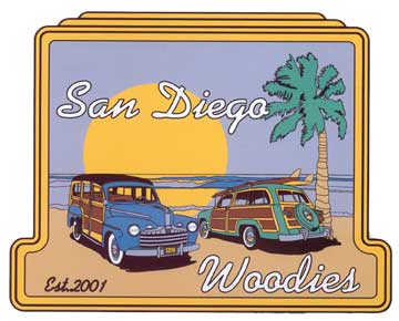 San Diego Woodies logo/badge